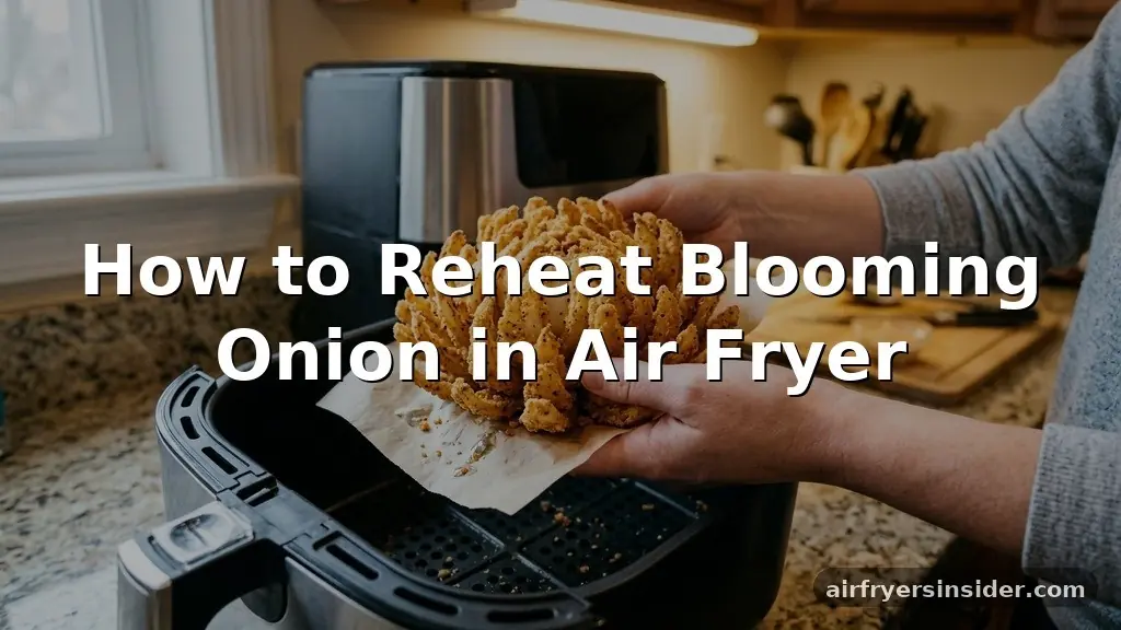 how to reheat blooming onion in air fryer
