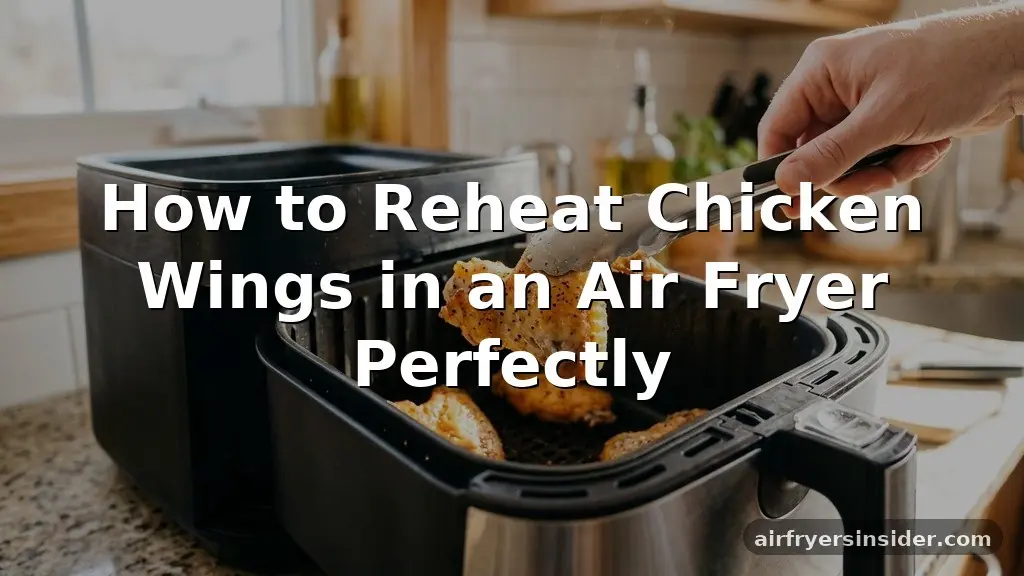 how to reheat chicken wings in an air fryer