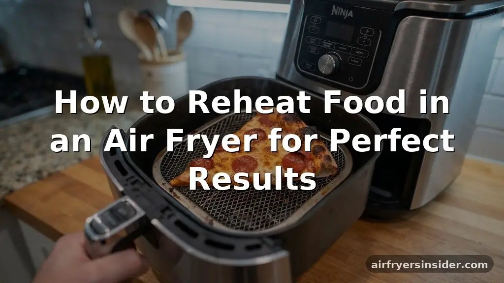 how to reheat food in an air fryer