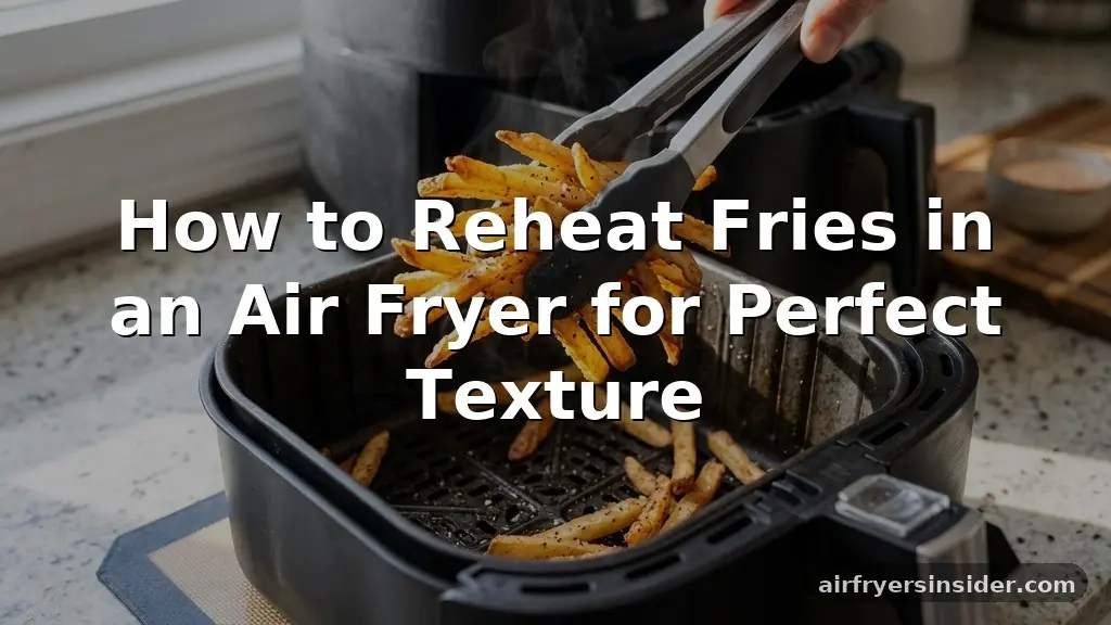 how to reheat fries in an air fryer