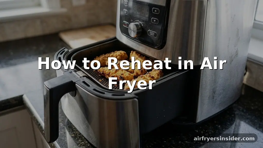 how to reheat in air fryer