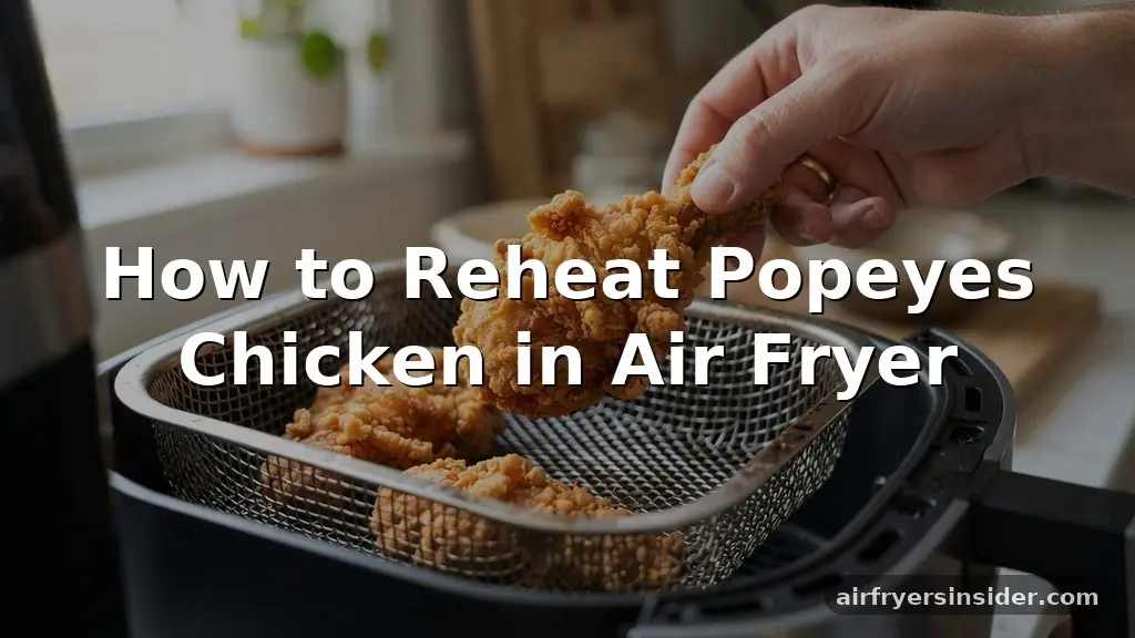 how to reheat popeyes chicken in air fryer