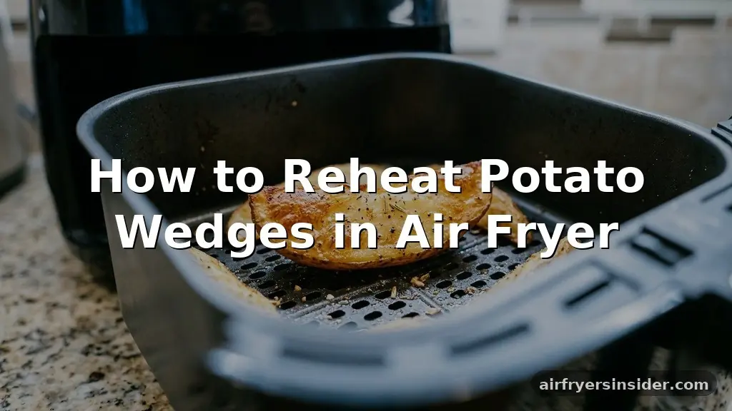 how to reheat potato wedges in air fryer