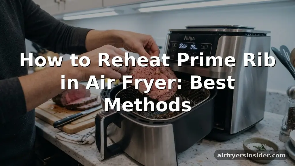 how to reheat prime rib in air fryer