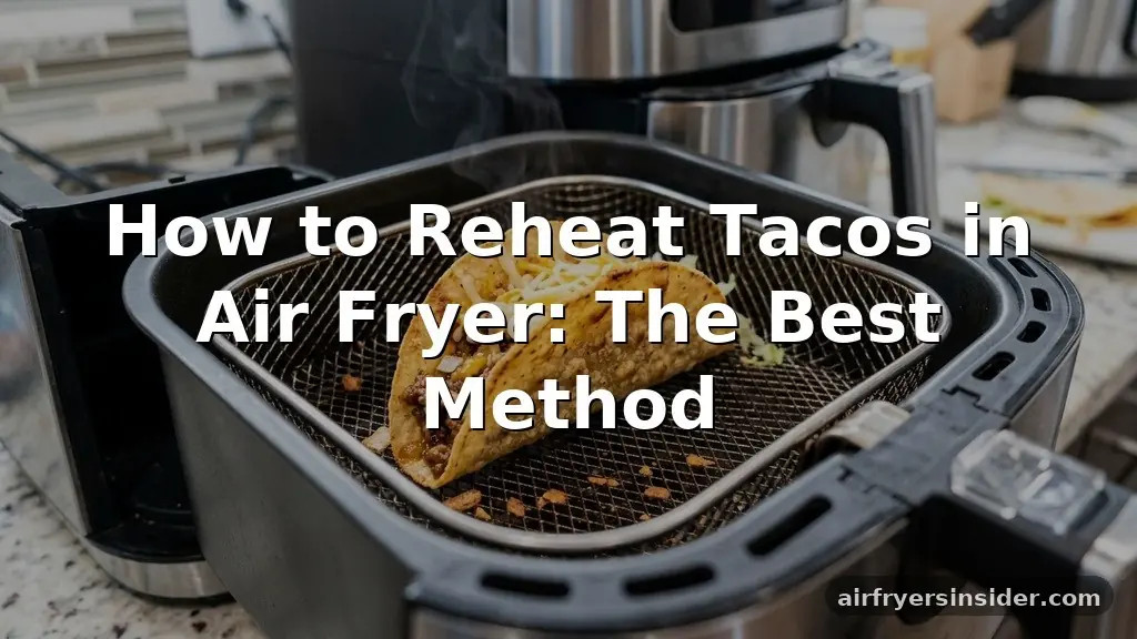 how to reheat tacos in air fryer