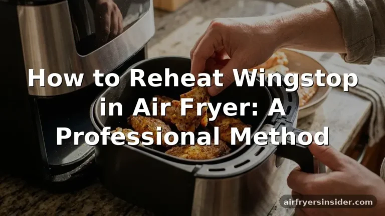 how to reheat wingstop in air fryer