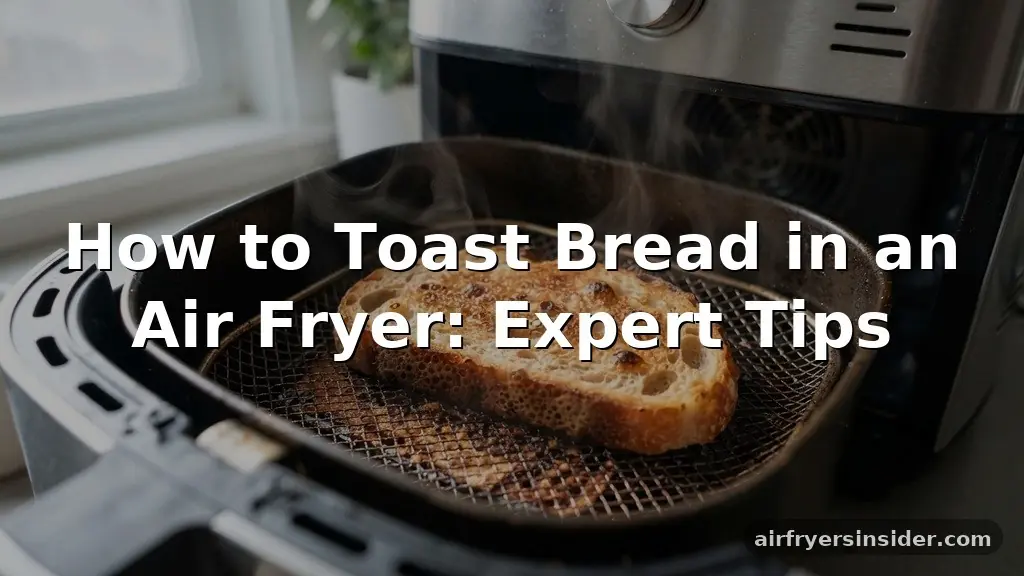 how to toast bread in an air fryer