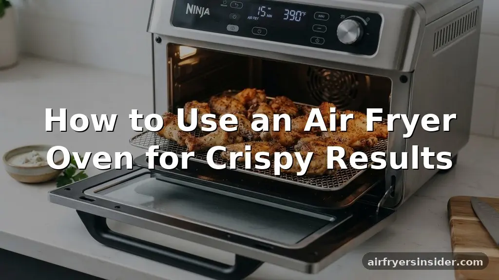 how to use air fryer oven