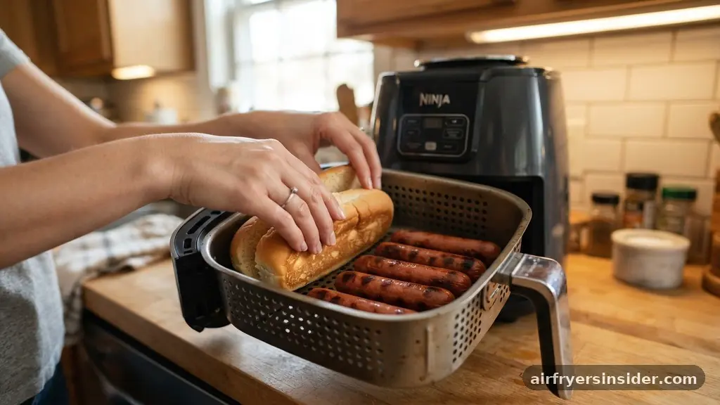 Integrating the Hot Dog Buns - how long for hot dogs in air fryer