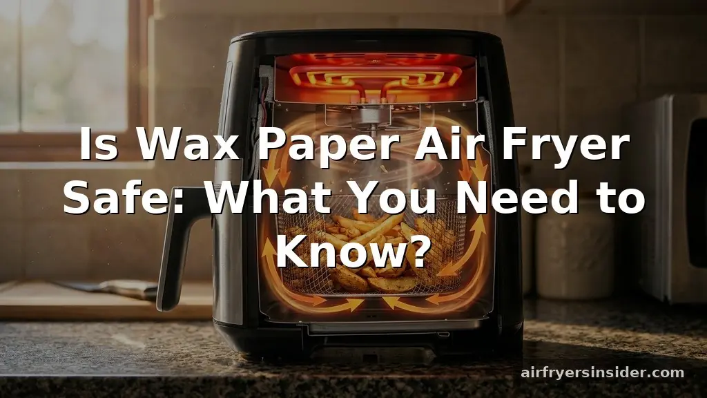 is wax paper air fryer safe
