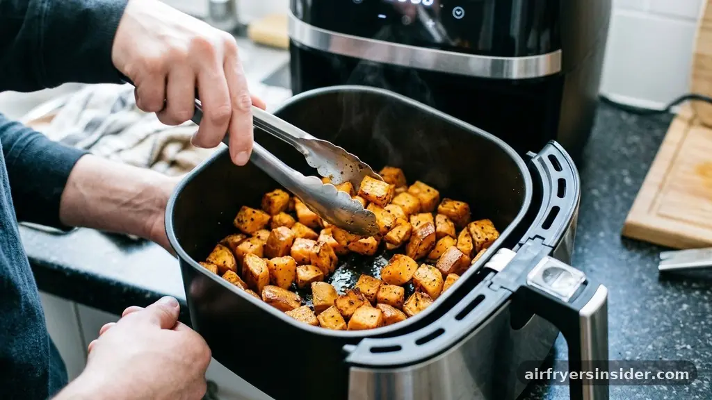 Managing Temperature and Cooking Time - how to cook diced sweet potatoes in air fryer
