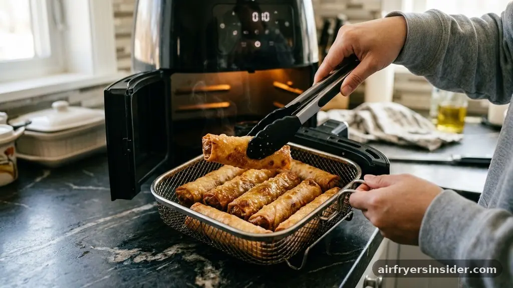 Mastering the Halfway Flip - how to cook frozen lumpia in air fryer