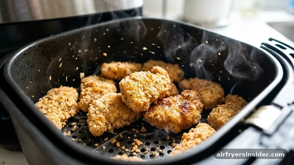 The Science of Air Frying Chicken - how to make breaded chicken in air fryer