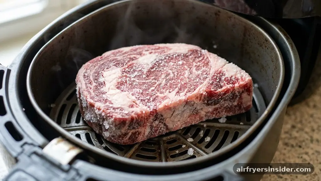 The Science of Air Frying Frozen Proteins - can you cook a frozen steak in an air fryer