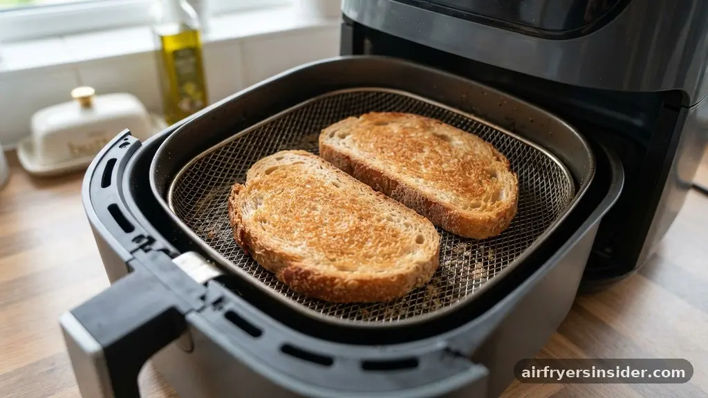 Understanding the Convection Advantage - how to toast bread in an air fryer